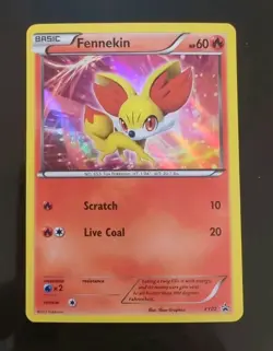 🔥Pokemon XY Black Star Promo Fennekin XY02 Fire Type Near Mint 2 NM Holo Foil - Image 1
