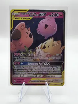 Pokemon TCG Tag Team Togepi Cleffa Igglybuff GX Cosmic Eclipse 143/236 - Image 1