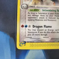 Pokemon TCG Salamence 19/97 Ex Dragon HP/MP - Image 3