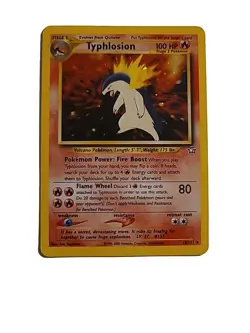 Pokemon TCG Typhlosion Neo Genesis 18 Holo Unlimited Holo Rare LP - Image 1