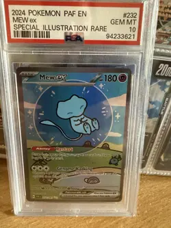 Pokemon TCG Mew EX 232/091 Sir Paldean Fates PSA 10 Gem Mint - Image 1