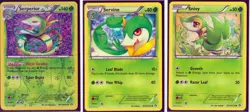 2013 POKEMON 3 Legendary Treasures RADIANT Collection-SEPERPERIOR+SERVINE+SNIVY - Image 1
