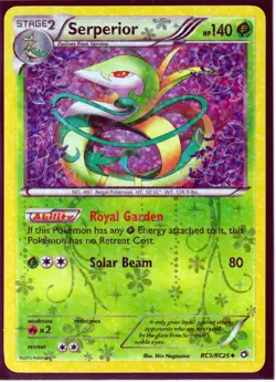 2013 POKEMON 3 Legendary Treasures RADIANT Collection-SEPERPERIOR+SERVINE+SNIVY - Image 3