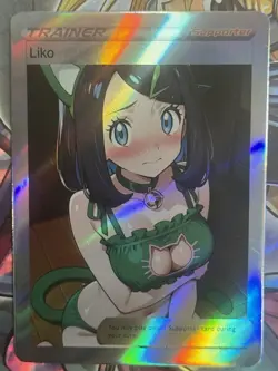 Pokemon Liko Anime Waifu Custom DIY Trainer Art Sexy Pokemon card - Image 1