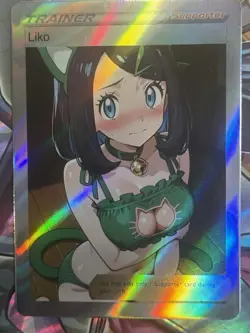 Pokemon Liko Anime Waifu Custom DIY Trainer Art Sexy Pokemon card - Image 2