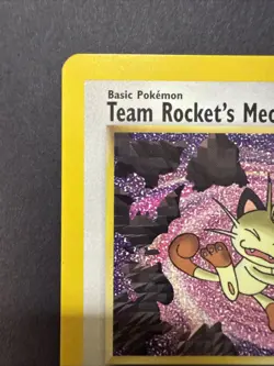 Team Rocket's Meowth! BLACK STAR PROMO 18 WoTC Non-Holo VINTAGE Pokemon 2000 - Image 2
