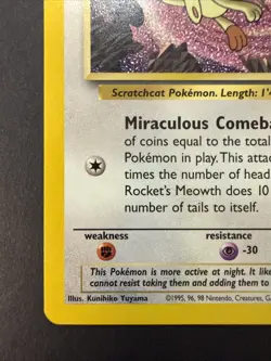 Team Rocket's Meowth! BLACK STAR PROMO 18 WoTC Non-Holo VINTAGE Pokemon 2000 - Image 5