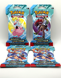 Pokemon TCG Scarlet & Violet Journey Together Booster Pack Lot of 4 Sealed - Image 1