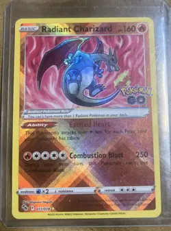 Radiant Charizard Radiant Rare Pokemon GO 011/078 - Image 1