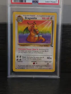 RegradeU 1999 Pokemon Fossil Dragonite #19 PSA 6 Free Shipping. Insured. - Image 1