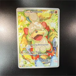 Pokemon Hisuian Growlithe 181/167 Illustration Rare Holo SV06 Twilight Masquera… - Image 1