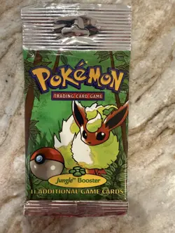 WOTC Pokemon Jungle Booster Pack - Long Crimp Flareon Artwork. Unweighed. - Image 2