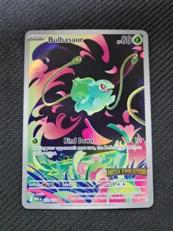 Bulbasaur 133/132 Pokemon Mega Evolution Box Topper Stamped Promo Unsealed - Image 1