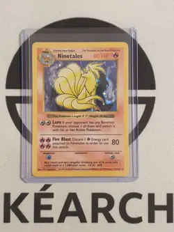 Pokemon Karte Vulnona 12/102 Base Set Shadowless Pokemon Ninetales Holo Original - Image 1