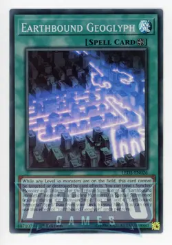 Yugioh Earthbound Geoglyph LED5-EN026 Super Rare 1st Edition NM/LP - Image 1