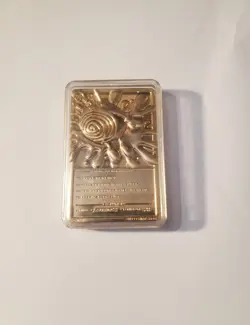 VINTAGE 1999 Nintendo Pokemon 23K Gold Plated Trading Card - Image 2