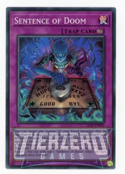 Yugioh Sentence of Doom LED5-EN005 Super Rare 1st Edition NM/LP - Image 1