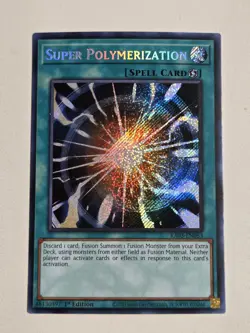Super Polymerization RA03-EN053 Secret Rare Yugioh Quarter Century Bonanza Mint - Image 1