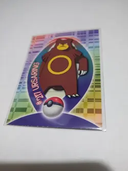 POKEMON 2001 TOPPS JOHTO LEAGUE CHAMPIONS STICKER Card Ursaring 217 51 Of 62 - Image 1