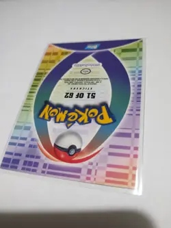 POKEMON 2001 TOPPS JOHTO LEAGUE CHAMPIONS STICKER Card Ursaring 217 51 Of 62 - Image 4