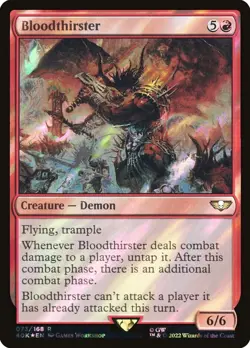 MTG | Bloodthirster (Surge Foil) | Warhammer 40,000 40k | Magic the Gathering - Image 1