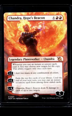 MTG Magic the Gathering MOM March of the Machine Borderless Chandra Hopes Beacon - Image 1