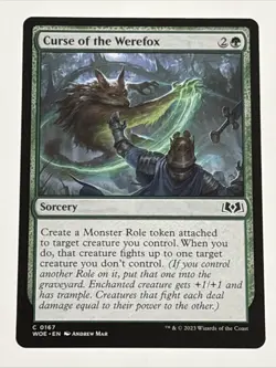 MTG Wilds of Eldraine Curse of the Werefox 0167 NM - Image 1