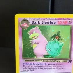 Pokemon TCG Dark Slowbro 12/82 Team Rocket Holo Rare Unlimited 2000 Vintage - Image 2