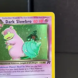 Pokemon TCG Dark Slowbro 12/82 Team Rocket Holo Rare Unlimited 2000 Vintage - Image 3