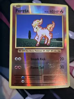 Pokemon TCG XY Evolutions LP Reverse Holo Ponyta 19/108 - Image 1