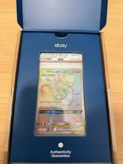 2019 Pokemon Unified Minds - Secret Mewtwo & Mew GX #242 PSA 10 - Image 1