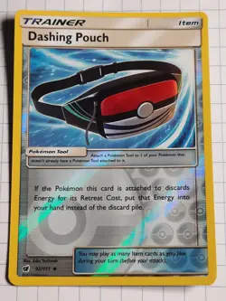 Dashing Pouch - 2017 Pokemon Sun & Moon Crimson Invasion Reverse Holo 92/111 - Image 1