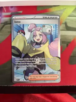 Iono 124 - Pokemon SV Scarlet & Violet Black Star Promo Full Art Trainer NM A1 - Image 1