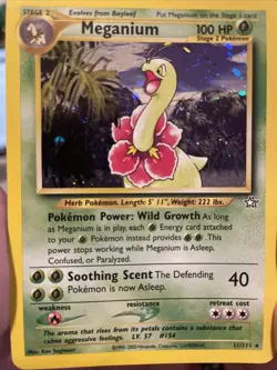 Pokemon 2000 Neo Genesis Meganium Holo #11/111 - Image 1