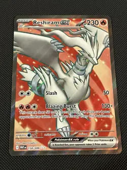 Pokemon TCG White Flare 158/086 Reshiram Ex Full Art Ultra Rare - NM - Image 1
