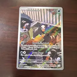 Houndour 204/197 Obsidian Flames Illustration Rare Full Art Pokemon Holo NM+ - Image 1