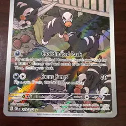 Houndour 204/197 Obsidian Flames Illustration Rare Full Art Pokemon Holo NM+ - Image 4