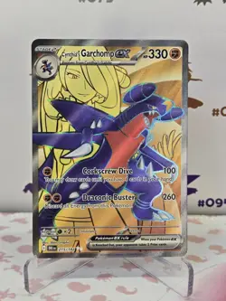 Cynthia's Garchomp ex 215/182 Pokemon Destined Rivals Holo Full Art Ultra Rare - Image 1