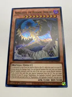 Yu-Gi-Oh! Nephilabyss, The Ogdoadic Overlord Super 1st Edition AGOV-EN016 NM/M - Image 1