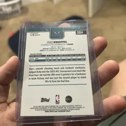 2025-26 Topps - Kon Knueppel #204 Rainbow Foilboard (RC) - Image 2