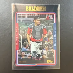 2025 Topps Archives - 2005 Topps Drake Baldwin #234 Black Foilboard (RC) - Image 1