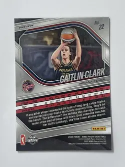 2025 Panini Prizm WNBA Logo Prizm Silver CAITLIN CLARK #22 - Image 2