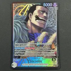 One Piece OP14-079 Crocodile Alt Art Leader - English - Near Mint - Image 1