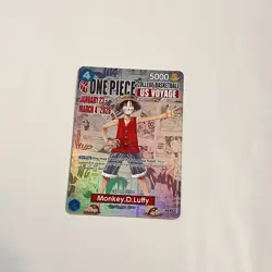 Monkey.D.Luffy (055) (College Basketball US Voyage) P-055 One Piece Promo OPENED - Image 2