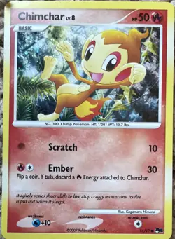 Chimchar DP02 Diamond and Pearl Holo - Image 1