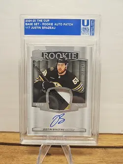 2024 UPPER DECK THE CUP #117 JUSTIN BRAZEAU ROOKIE PATCH AUTO RC /249 - Image 1