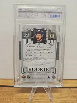 2024 UPPER DECK THE CUP #117 JUSTIN BRAZEAU ROOKIE PATCH AUTO RC /249 - Image 2