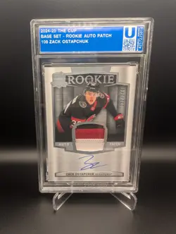 2024-25 Upper Deck The Cup Rookie Patch Auto ZACK OSTAPCHUK 232/249 RPA RC - Image 1