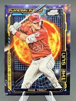 2023 Topps Cosmic Chrome - Planetary Pursuit Mike Trout The Sun #PPS-2 SP - Image 1