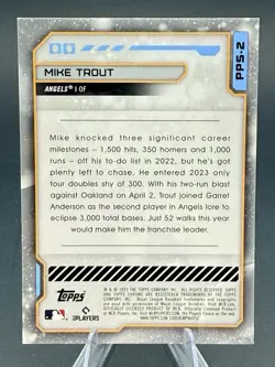 2023 Topps Cosmic Chrome - Planetary Pursuit Mike Trout The Sun #PPS-2 SP - Image 2
